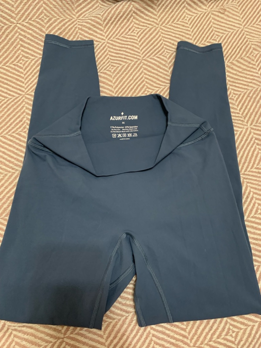 AZURFIT Women's dark blue gray Leggings comfy classic cool